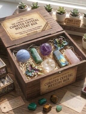 Gaia Curated Crystal Mystery Box - 4-8 Pieces Minimum Value $250